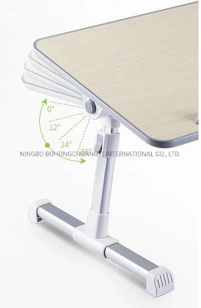 Office Home iPad/Laptop Wooden Portable Folding Desk Multifunction Retractable Table on Bed Student Dormitory