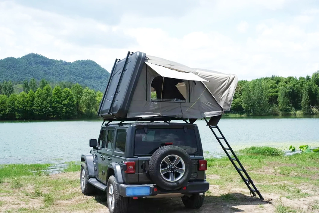 Hot Sell High Quality Top-Ranked Products Semi-Automatic All Aluminum Rollover Hard Shell Rooftop Tent