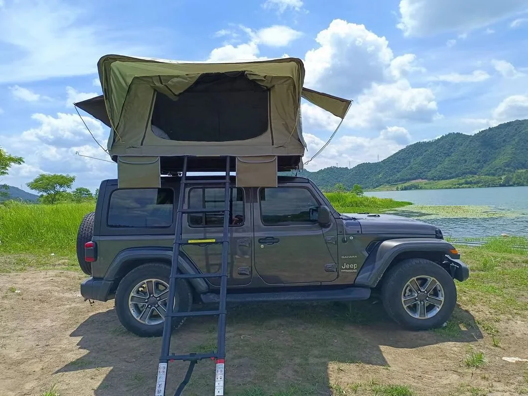 Hot Sell High Quality Top-Ranked Products Semi-Automatic All Aluminum Rollover Hard Shell Rooftop Tent