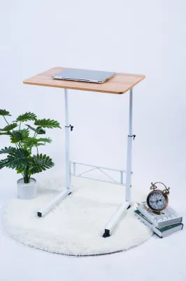 Yuhang Home-Office-Schreibtisch, beweglicher, höhenverstellbarer Computer-Laptop-Tisch mit Rollen